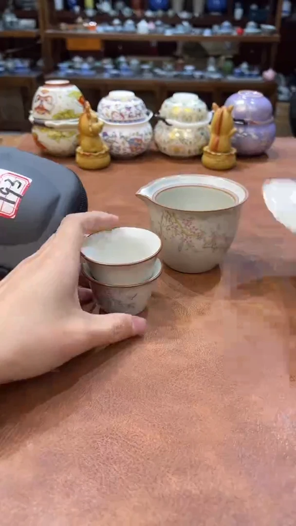 真的很便宜会开片的旅行茶具