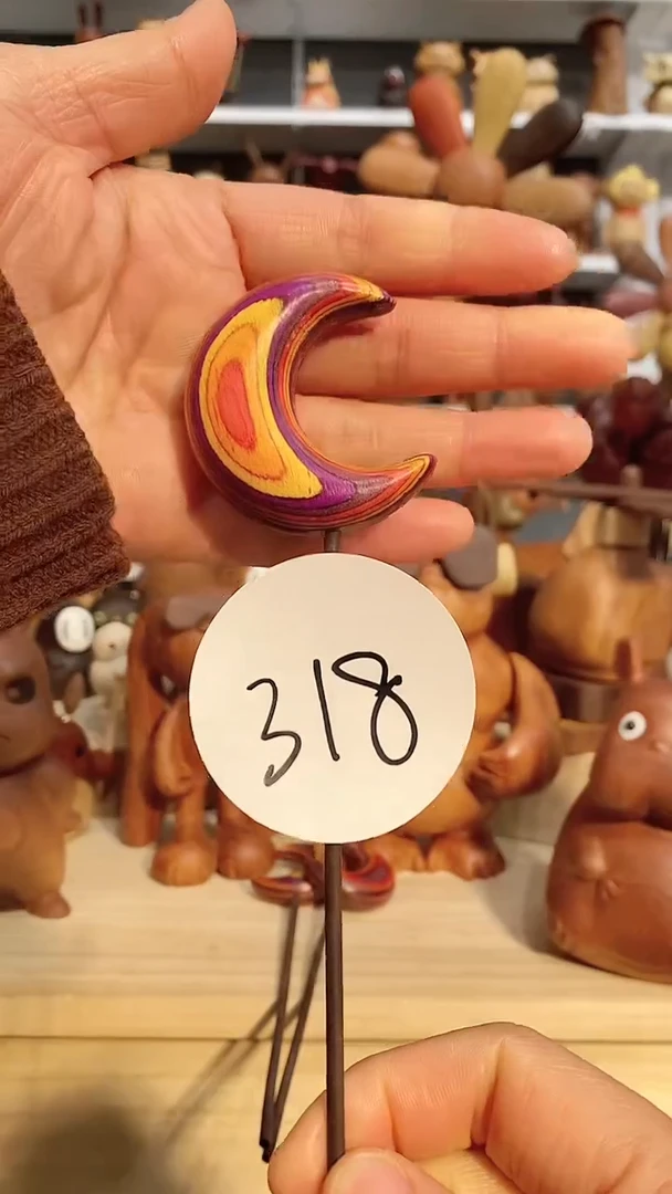 【闪购商品】木木雕摆件可爱卡通