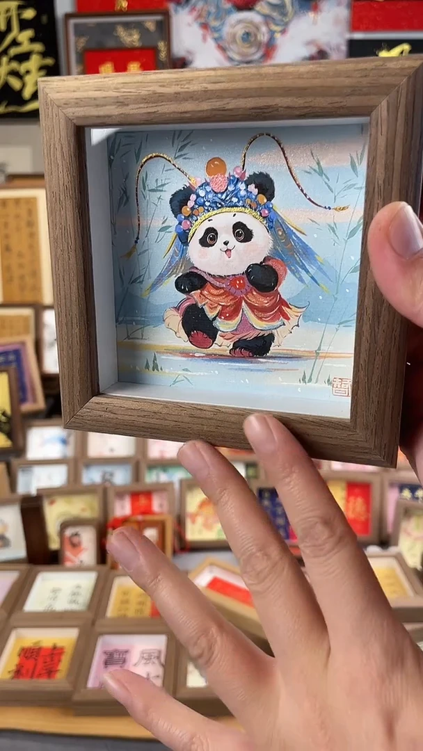 国画纯手绘书法绘画作品
