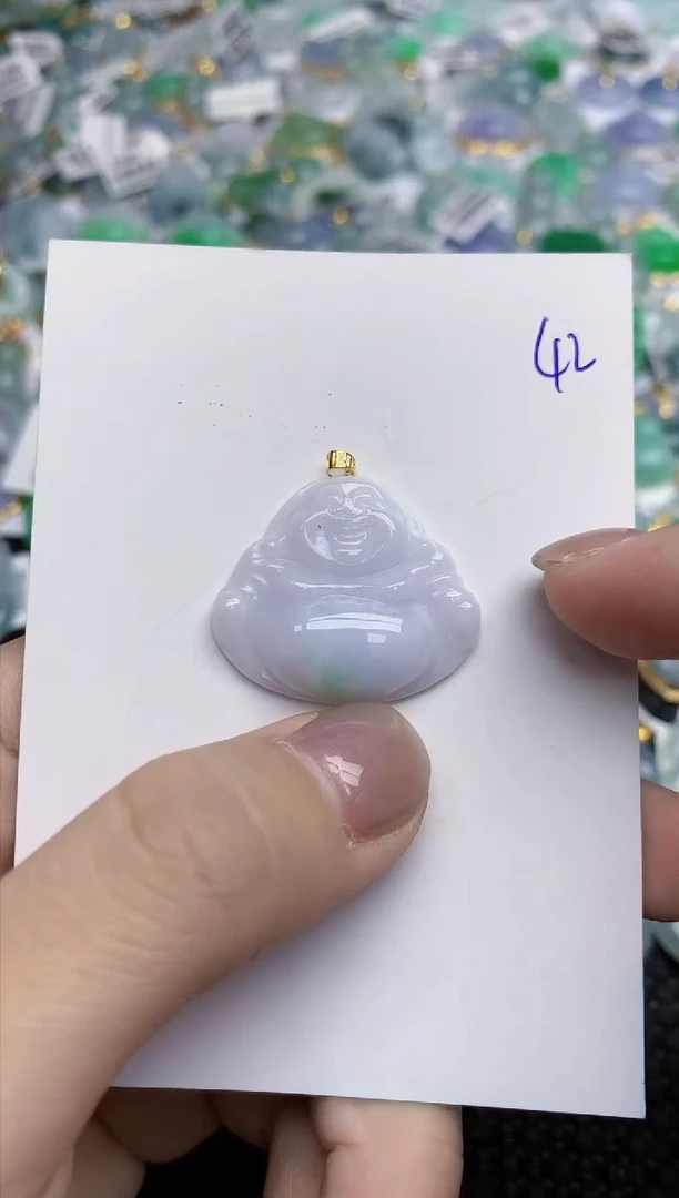 【闪购商品】翡翠颈饰18K金镶嵌天然翡翠A货
