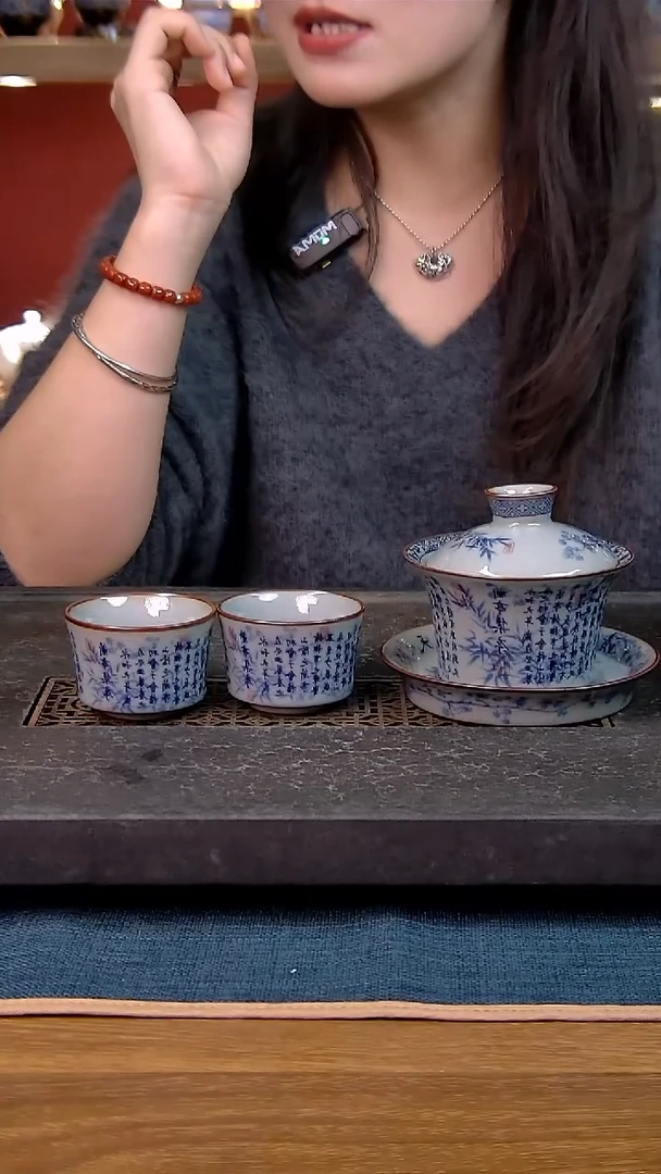 简装家用款3件套 老陶泥开片纹陶瓷茶具