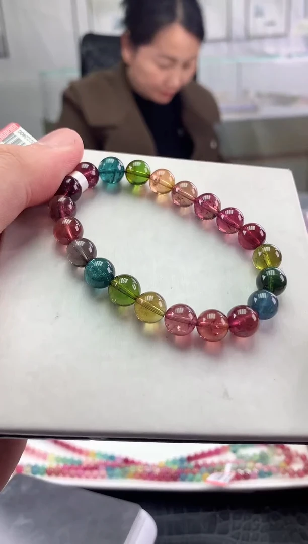 【闪购商品】碧玺手串未镶嵌多样性发一条