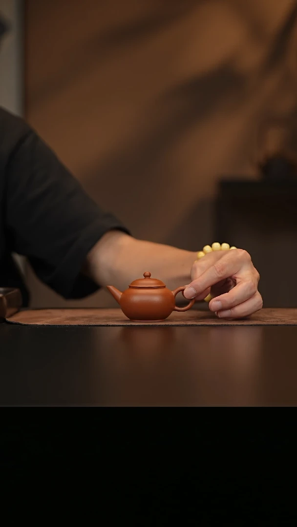 允禾斋 紫砂壶  朱泥 水平