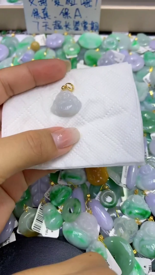 颈饰未镶嵌翡翠天然缅甸A货翡翠