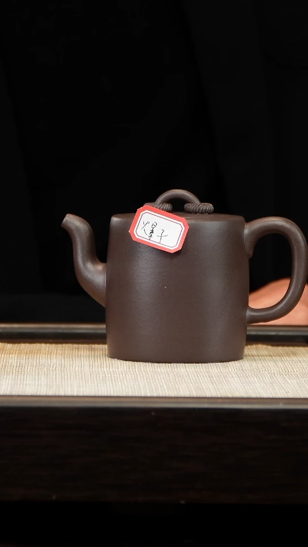 茶壶紫砂一*二微瑕四底双圈