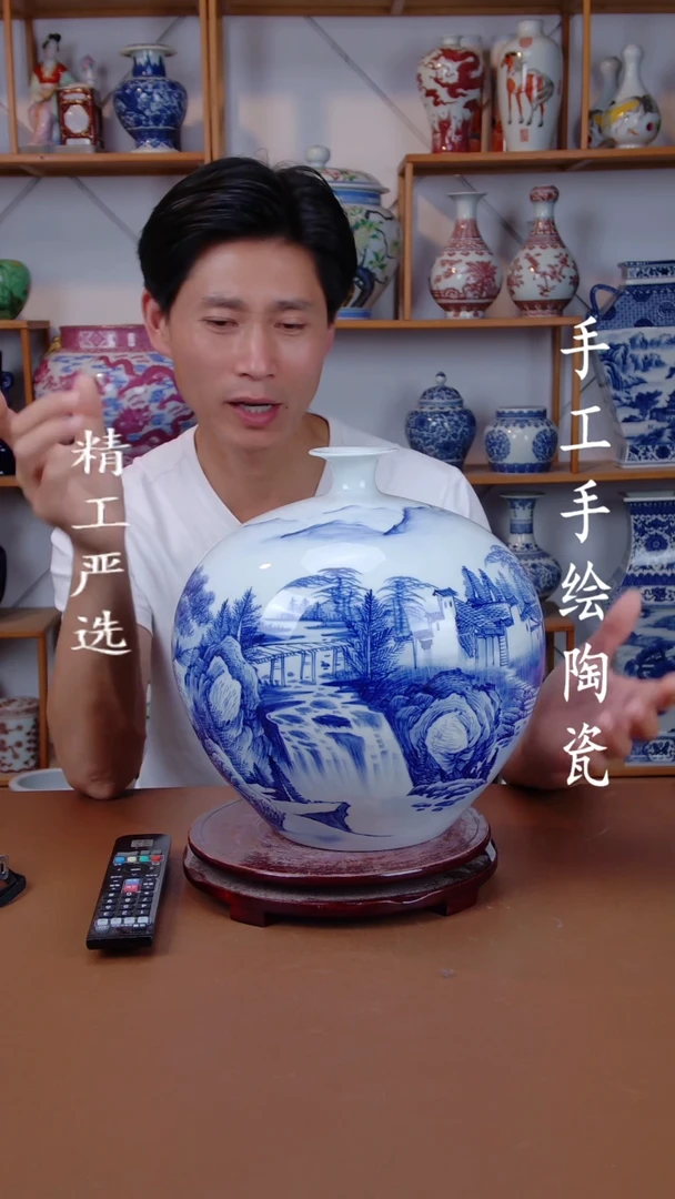 瓶景德镇手工手绘陶瓷摆件22