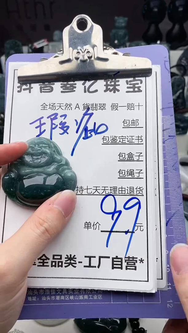 翡翠未镶嵌颈饰全场天然A货翡翠招财玉