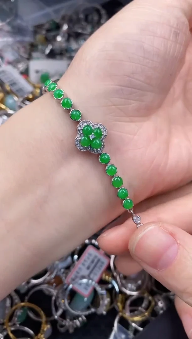 银S925镶嵌戒指翡翠11             4