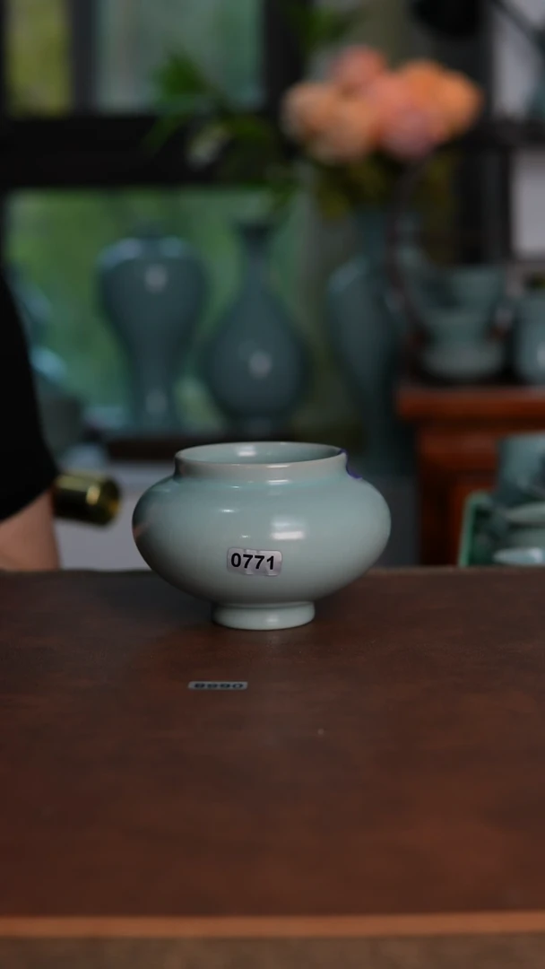 摆件0771天青釉水丞 水丞260毫升