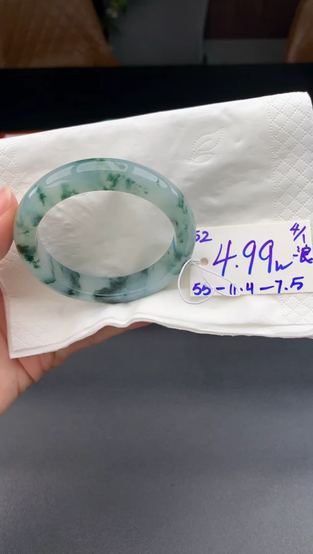 未镶嵌手镯翡翠翡翠手镯#52 圈口55