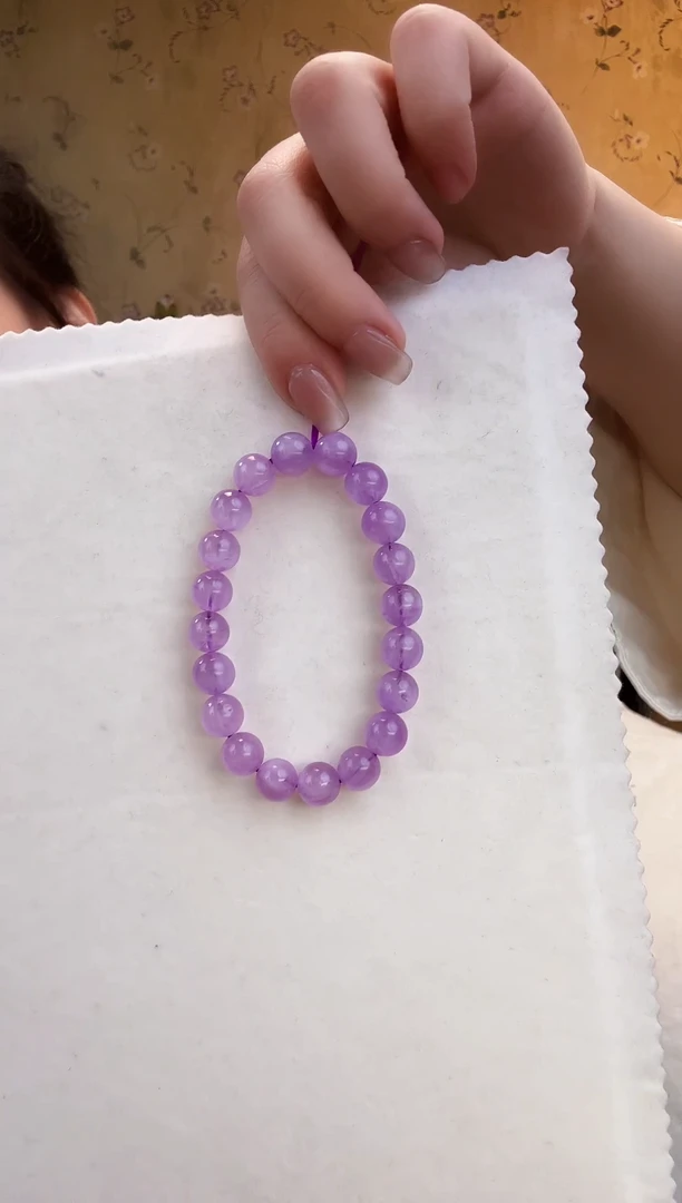 【闪购商品】锂辉石手串未镶嵌紫锂辉手串约11