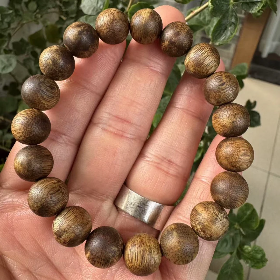 奇楠圆珠九分沉1.1沉香手串