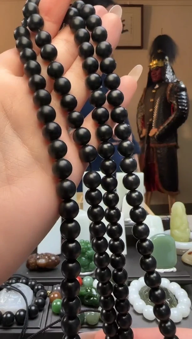 【闪购商品】和田玉青玉圆珠未镶嵌长链