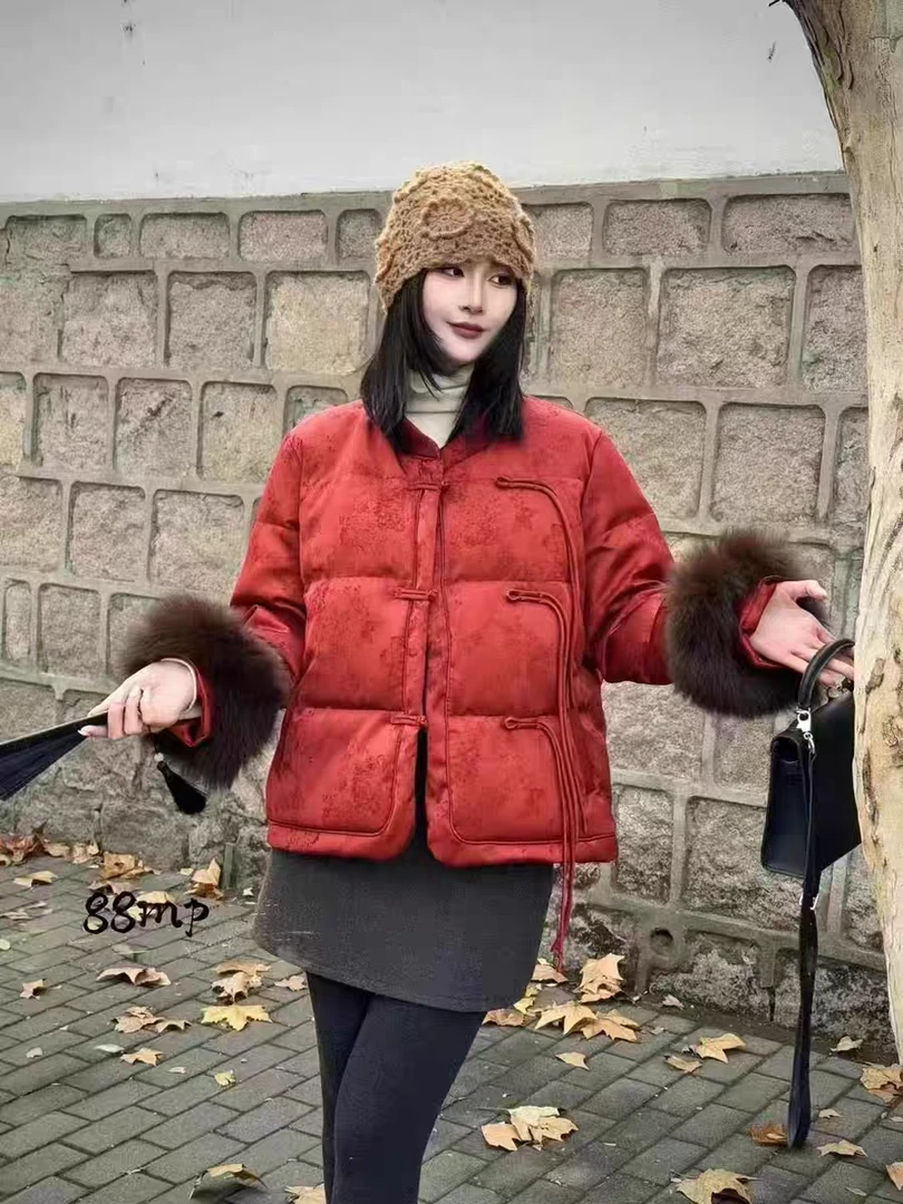 新中式中国风外套女2025新款爆款冬季唐装年轻款高端上衣
