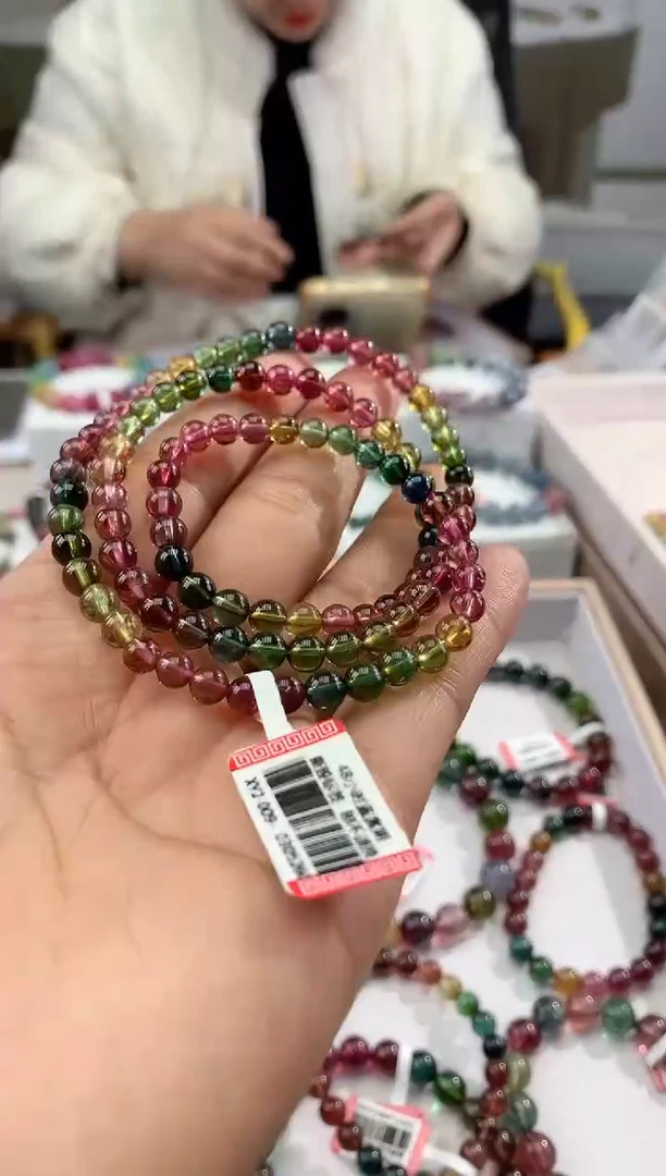 【闪购商品】碧玺手串未镶嵌多样性发一条