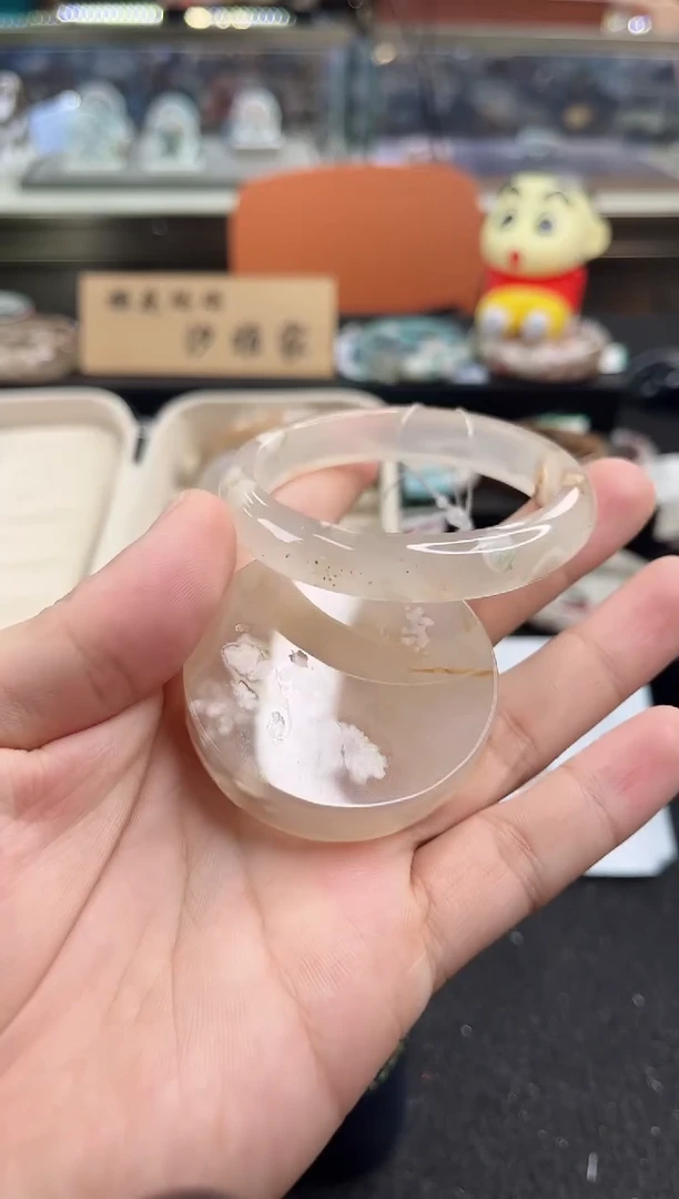 未镶嵌手镯石英质玉53圈口 （赠品镯心）6886801