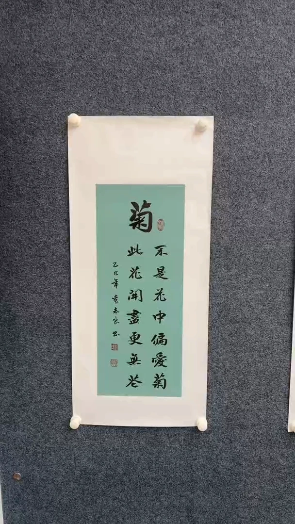 国画10.27-袁志良-书法-福利-菊(不带国检）