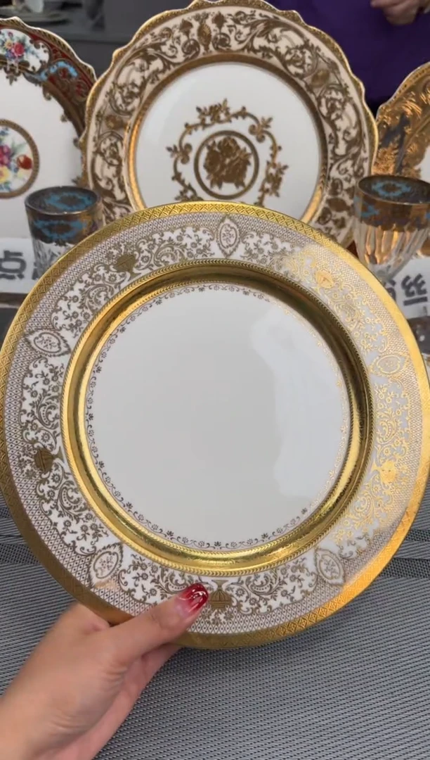 【闪购商品】瓷片10.5英寸平盘3个 瑕 福利价