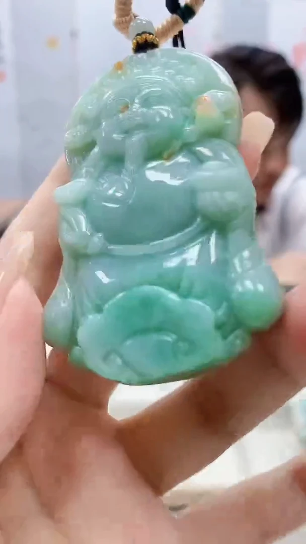定制翡翠未镶嵌5060xx-毛货挂件121