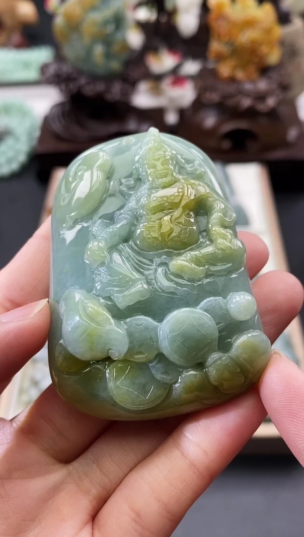 颈饰未镶嵌翡翠天然缅甸A货翡翠