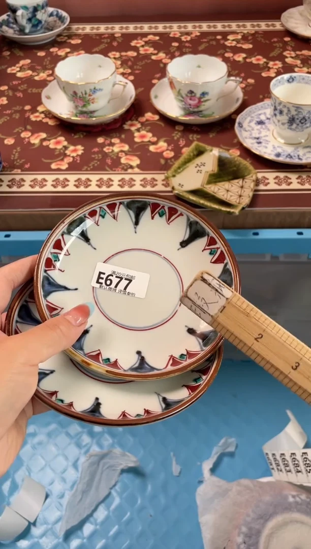 瓷片翩**舞瓷器瓷器E677
