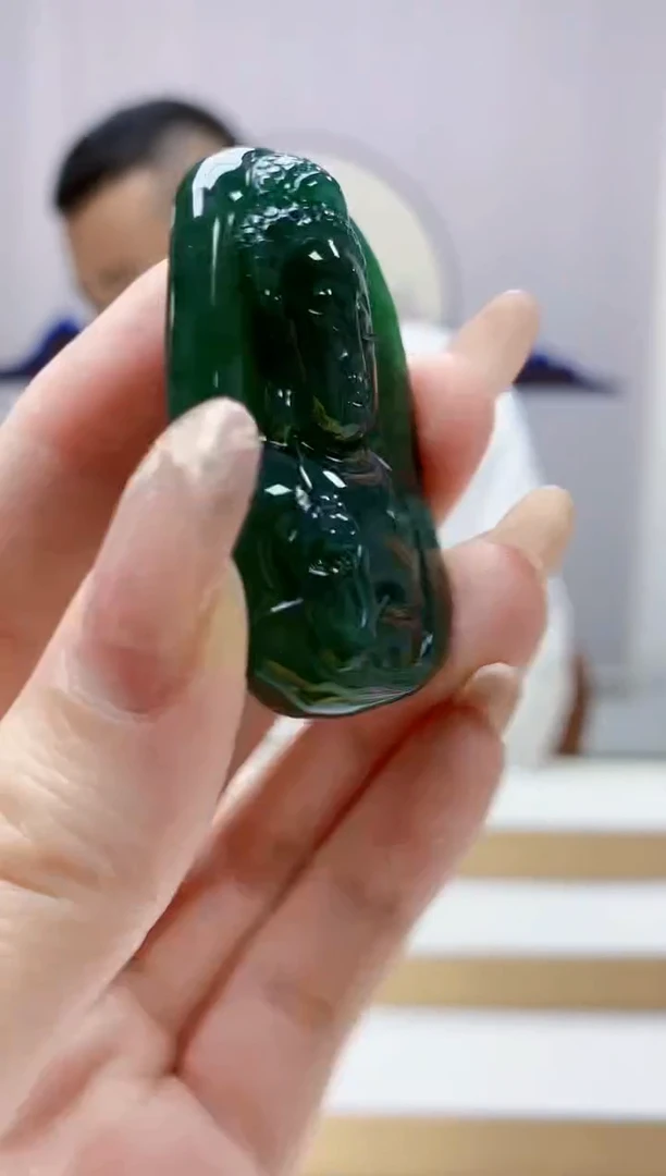 未镶嵌定制翡翠4898jw-毛货挂件16