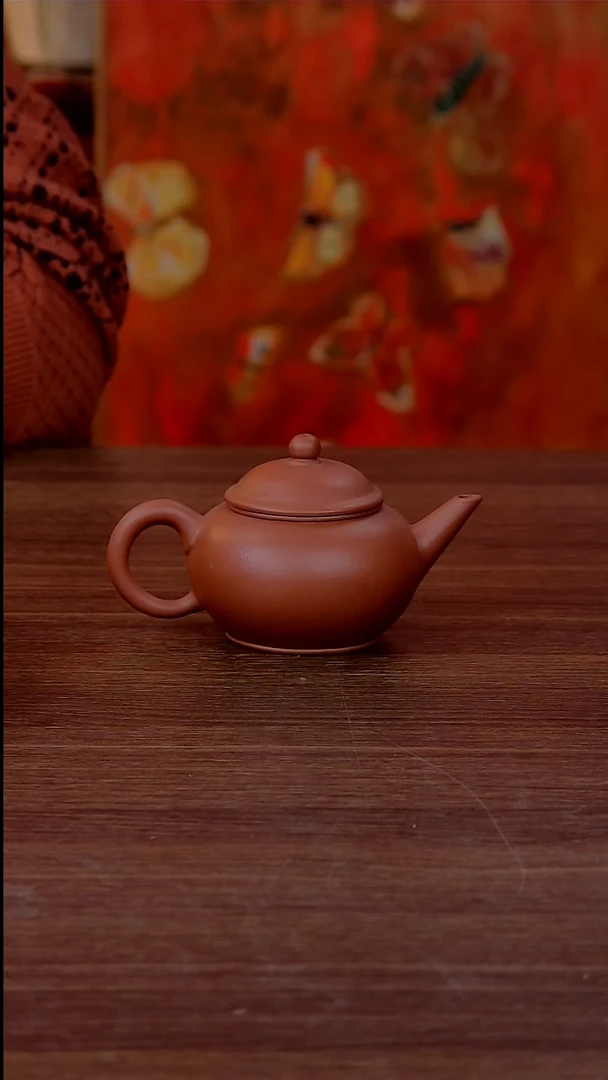 【闪购商品】紫砂茶壶朱泥水平壶120CC208