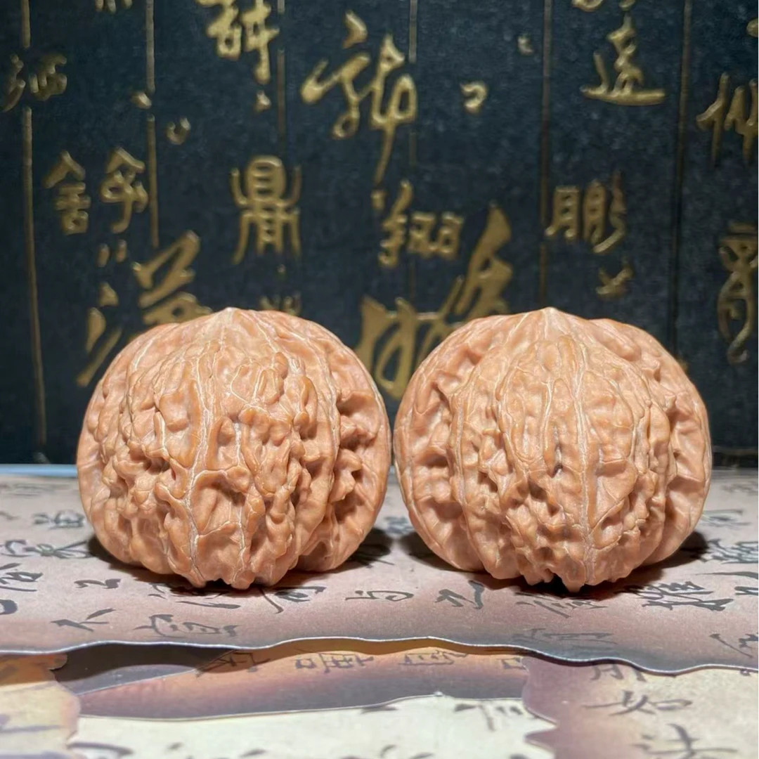 An66文玩核桃把件磨盘边42肚40高35