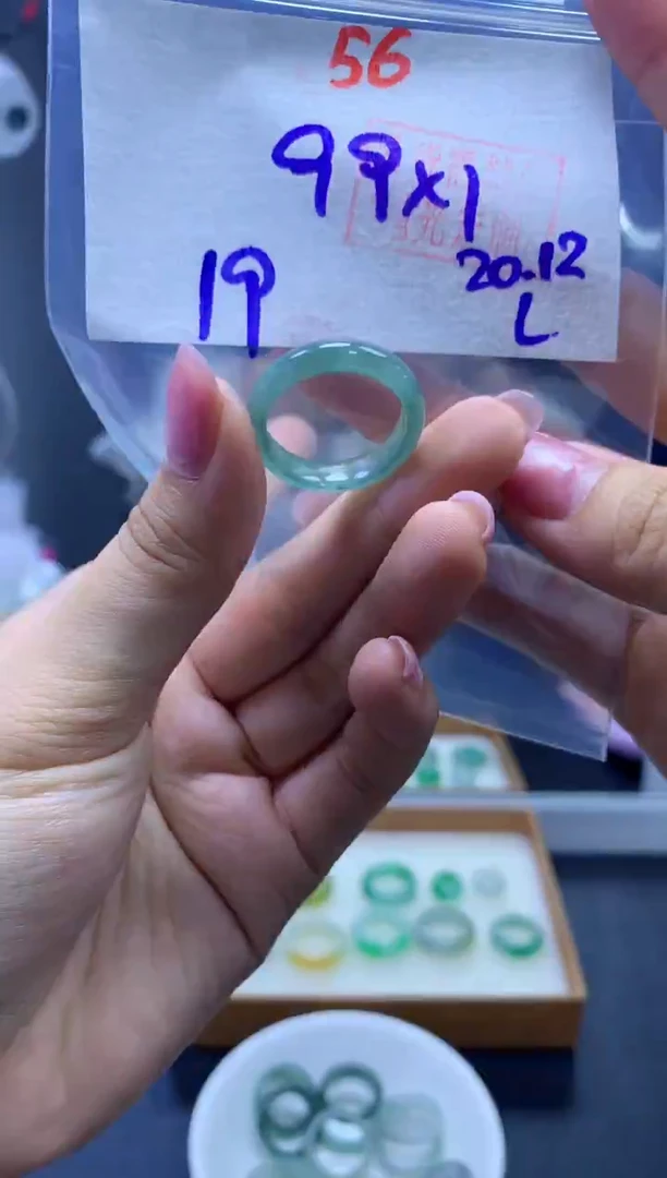 未镶嵌定制翡翠戒圈#99元-毛货需精细抛光