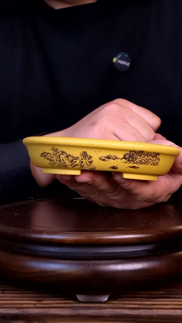 紫砂花盆紫砂花盆-内口12-10-1.5