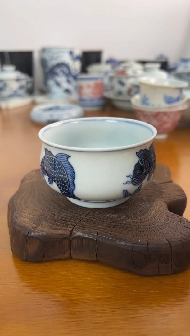 照夜白仿元青花主人杯