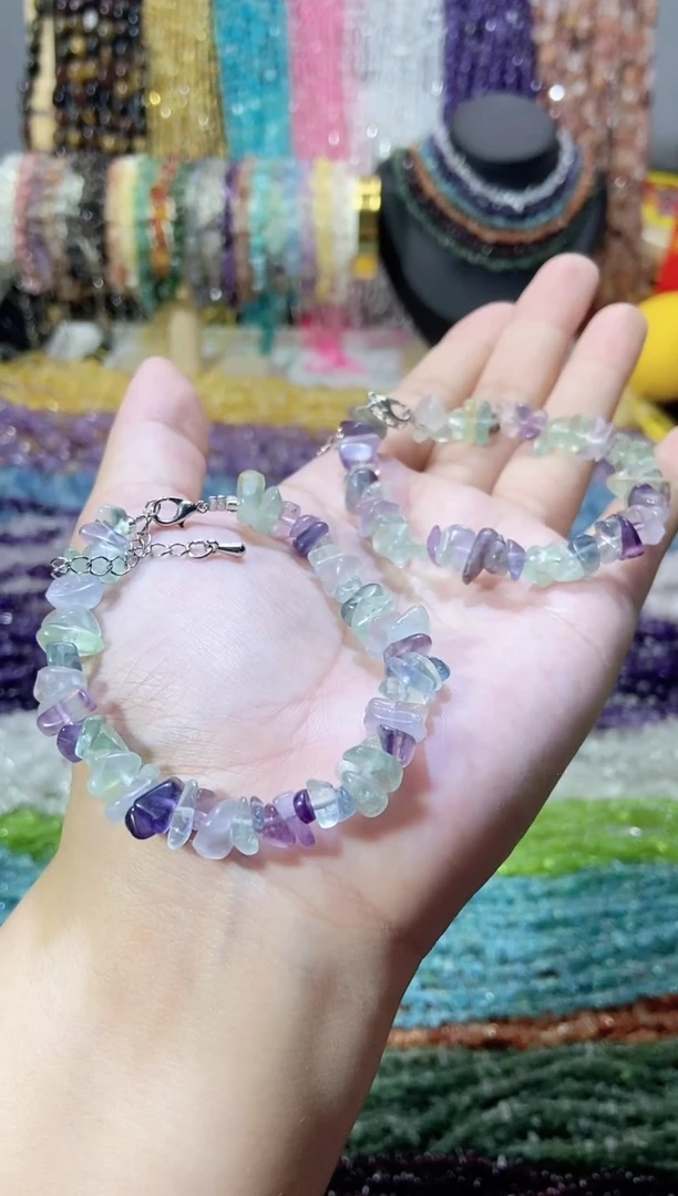 未镶嵌珠宝半成品水晶浅萤手链