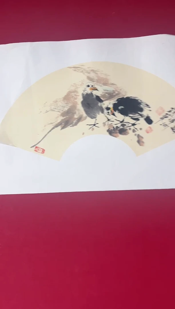 国画王洋洲老师扇面