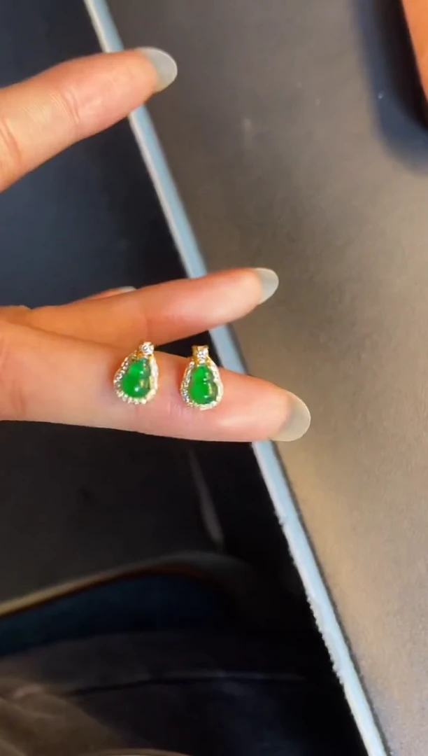 吊坠(不含链)银S925镶嵌翡翠1