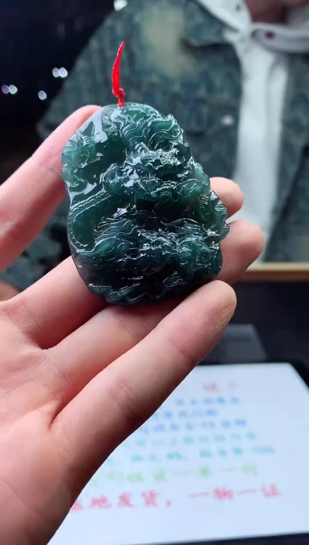 颈饰未镶嵌翡翠天然A货翡翠拍一发一5