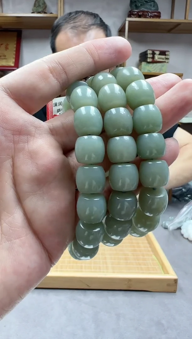 手链未镶嵌和田玉12且末天空蓝多样性发货·拍一发一