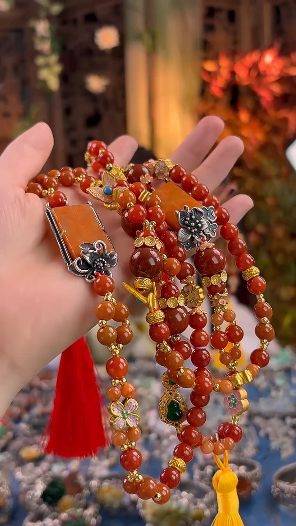 套链银S925镶嵌翡翠斜挎链