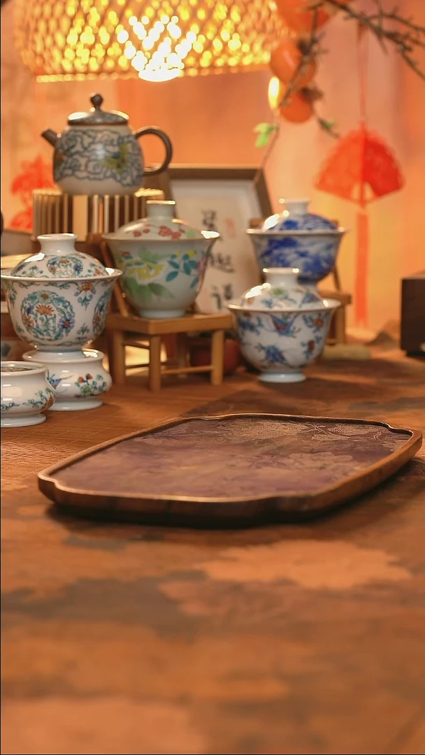 东岳窑汝窑芙蓉闻香杯(简装)-粉
