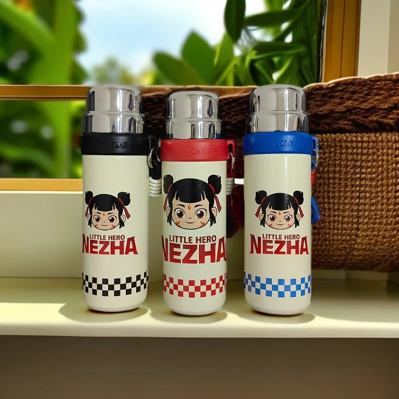【佳佳】正版哪吒小英雄至美系列高颜值便携316三饮水杯网红车载