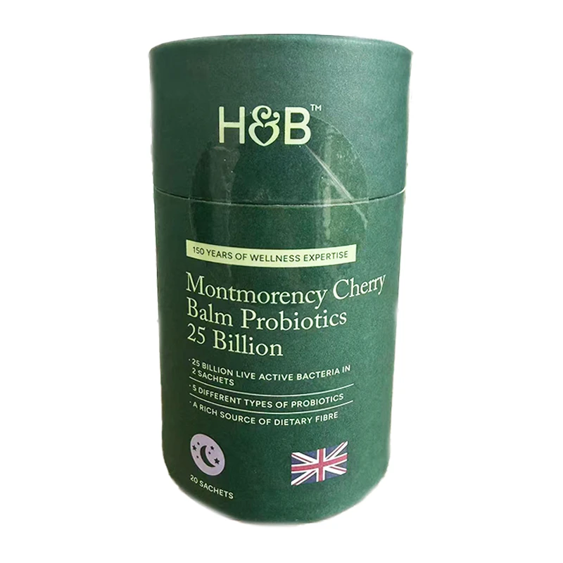 【26年5月到期】英国进口荷柏瑞黑樱桃香蜂草味益生菌46g*1盒