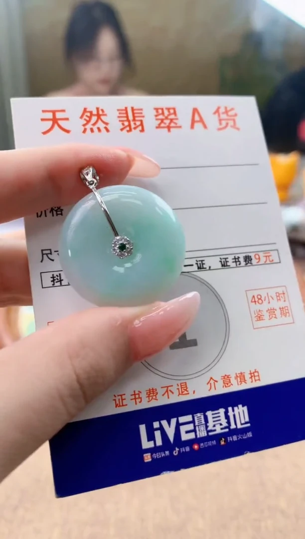 颈饰未镶嵌翡翠天然A货翡翠挂件