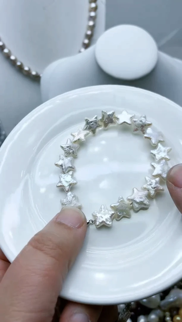 【闪购商品】淡水珍珠颈饰钛钢5