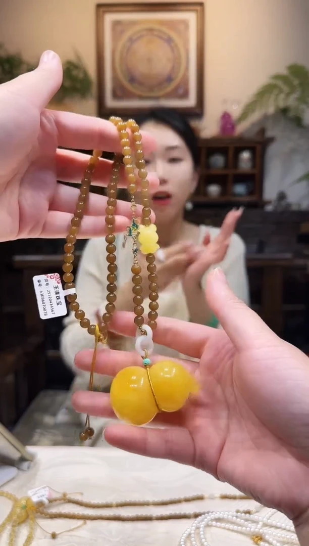 蜜蜡颈饰未镶嵌项链