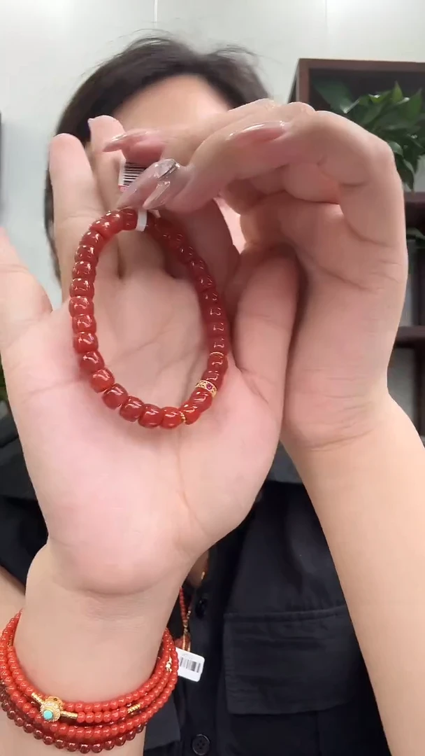 手链未镶嵌南红玛瑙手串