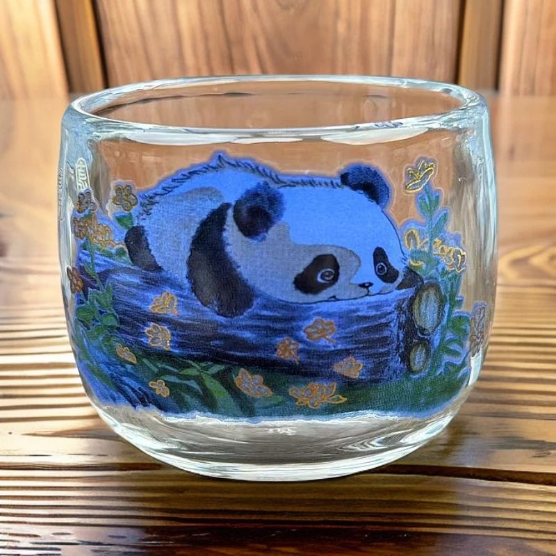 变色熊猫透明主人杯A213
