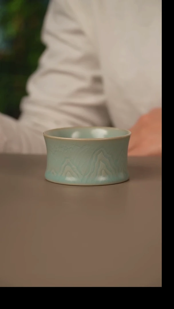 仿古雕刻杯微暇