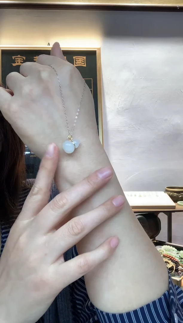 颈饰未镶嵌和田玉面**快葫芦3