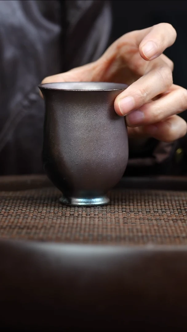 茶壶紫砂静*柴烧杯子-HBX