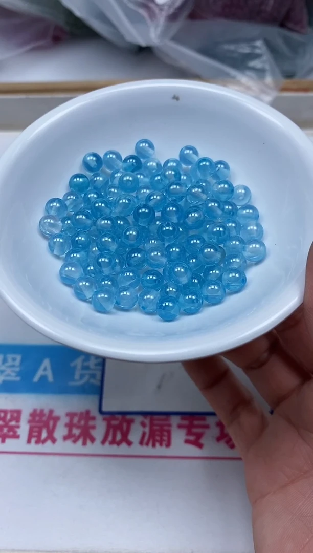 散珠未镶嵌红宝石M936 天空蓝宝石6mm6个22.8元