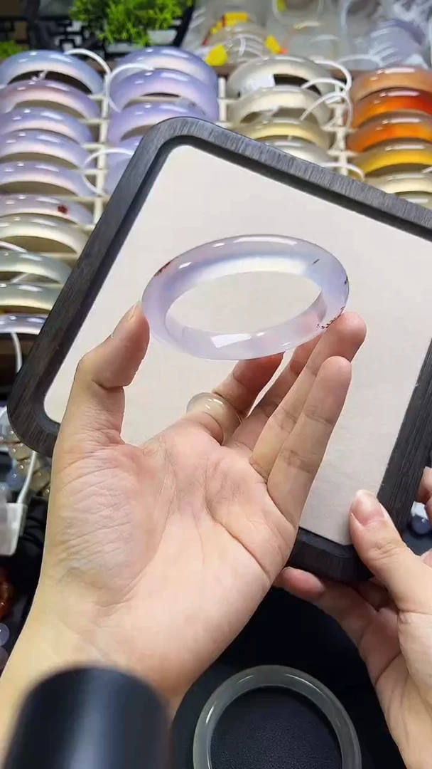 手镯玛瑙/玉髓未镶嵌53.5圈口强侧刚意境